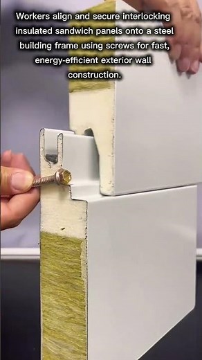 Modern Insulated Sandwich Wall Panel Installation Process