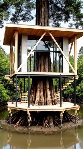 Forest to Luxury Tree House Transformation #luxuryliving