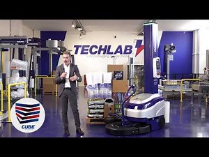 Robot S7 portable stretch wrapper presentation at Promat