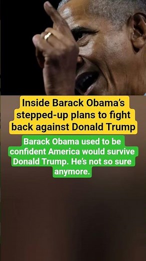 Inside Barack Obama’s stepped-up plans to fight back against Donald Trump#russiaukrainewar