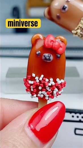 Make Miniverse Mini Bear POPS ❤️ #miniverse #makeitmini #miniverseremix #miniature #shorts