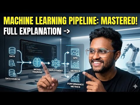 Machine Learning Pipeline Explained in Telugu | From Data to Deployment (Complete ML Workflow)