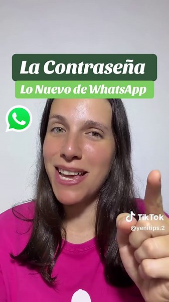 La contraseña lo nuevo de WhatsApp #telefono #misaplis #whatsapptips #whatsapp