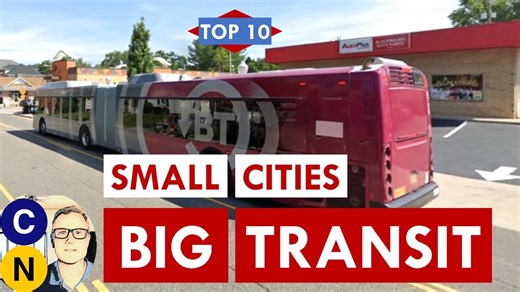Smaller Cities With Great Transit; 10 Metro Areas Under a Million Population With High Ridership
