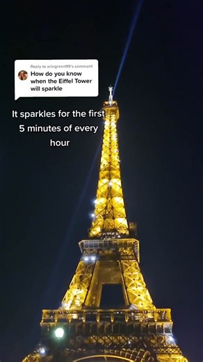 Eiffel Tower Sparkle: A Magical Moment at Night