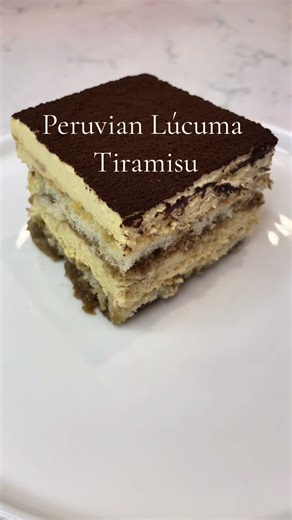 #Lucuma Tiramisu, this Andean inspired dessert is the perfect no-bake pastry to make this summer. Mascarpone cream flavoured with Peruvian lúcuma pulp, espresso soaked lady fingers topped with cocoa powder what more could you ask for. 🍽️Follow for more delicious food content and click the link in my bio for full written recipes #peruvian #peruvianfood #tiramisu #nobakedessert #lúcuma #desserts #recipe #recipeshare #recipeideas #recipeoftheday #latinfood #pastry #cake #tiramisù #worldrecipes #re