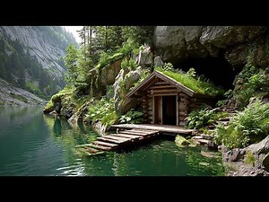 Primitive Technology Mastery: Building a Wild Cliff House with Only Bare Hands