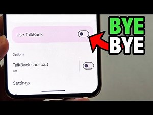 How To Turn Off Talkback in Google Pixel 8