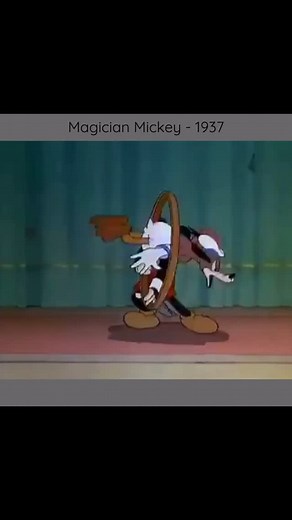Disney History on Instagram: "🎩 Donald vs. the Magic Hoop – Magician Mickey (1937) 🎭 Watch as Donald Duck gets hilariously tangled in Mickey’s magic tricks in Magician Mickey! 🦆✨ No matter how hard he tries, that pesky hoop keeps getting the best of him, leading to classic Disney chaos. 🎩😂 ✨ Fun Fact: Magician Mickey was one of the first shorts to show Mickey using stage magic, a theme that later inspired his role as the Sorcerer’s Apprentice in Fantasia! 🎥 Love classic Disney animation? F