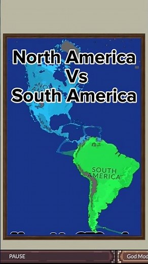 North America vs South America map battle, #map #history