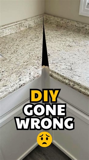 DIY Gone Wrong: Messed Up Mitered Countertop I came across this post from @upcharge101 — he tried building a mitered kitchen countertop, and let’s just say… it didn’t go as planned. To his credit, it’s a tough joint to pull off perfectly. Even a slight misalignment—whether from an off-square wall or an imperfect 45° cut—can throw the whole corner out. It’s one of those things where “close enough” just isn’t close enough. He mentioned trying to fill it with foam and paint to match, but miters nee