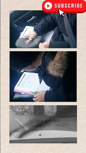 Doing Homework on the Way to School 🚗🎥📚 #Shorts