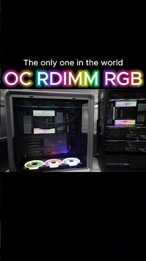 Introducing the World’s First DDR5 OC RDIMM RGB Modules #vcolor #RDIMM #RGB #Threadripper #Xeon