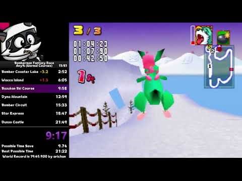 Bomberman Fantasy Race Speedrun in 21:19