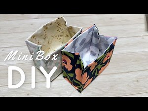 DIY☆難しい作業なし！A4用紙で作る紙袋風ミニボックスの作り方／How to Mini Box