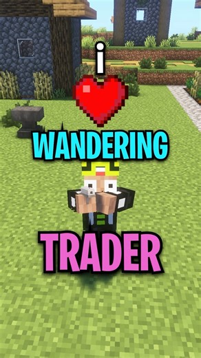 I LOVE WANDERING TRADERS #minecraft #minecraftshorts #shorts