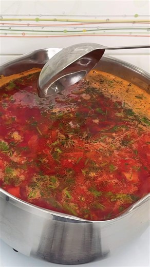 Вкуснейший борщ за минуту! #рецепт #еда #борщ #борщсфасолью #красныйборщ
