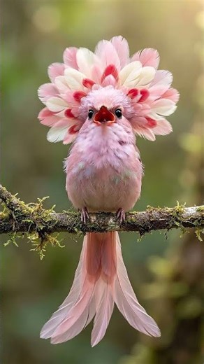 Royal Peony Bird🌸 #birds #wildlife