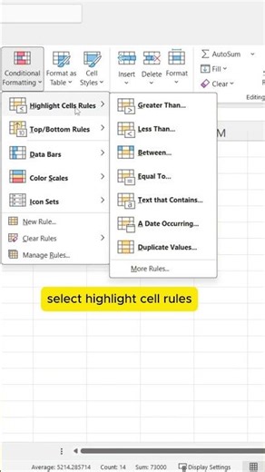 Highlight Data Automatically with Conditional Formatting