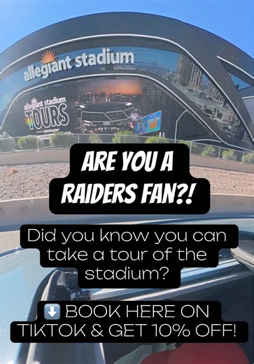 Tour Allegiant Stadium: A Raider Nation Experience