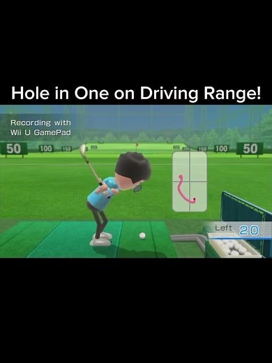 Wii Fit U - Driving Range Hole in One! #shorts #wiiu #wiifitu