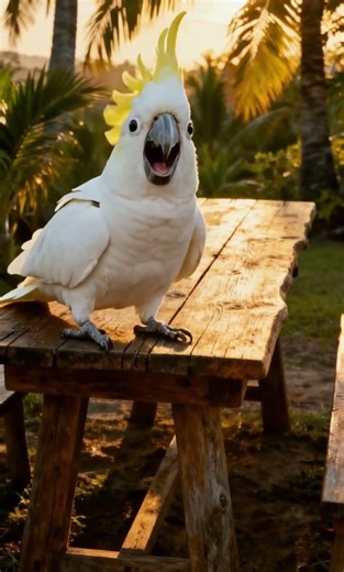 Funny Cockatoo Pretends to Be Mad Over a Snack! 😂🦜