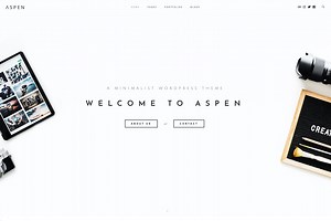 Aspen - Minimalist WordPress Theme, a WordPress Template by treethemes