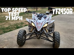 YFZ450R Top Speed 71 MPH