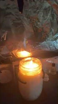100% off grid, Great DIY Portable Crisco powered candle furnace heater. Made from everyday Tin Cans.
