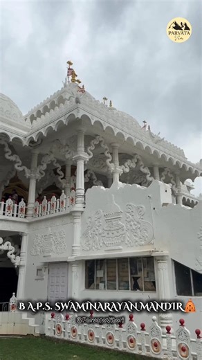 ParvataVihari on Instagram: ""Walking in the footsteps of Swaminarayan, one prayer at a time." BAPS (Bochasanwasi Akshar Purushottam Swaminarayan Sanstha) follows the teachings of Bhagwan Swaminarayan and was founded in 1907 by Shastriji Maharaj.. The Rasoolpur Mandir is a serene spiritual hub built with intricate stone carvings and peaceful gardens, dedicated to promoting seva (selfless service), satsang (spiritual fellowship), and values of harmony and devotion. It hosts regular satsangs, yout