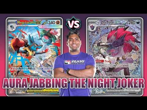 Mega Lucario EX vs N's Zoroark EX | Pokemon TCG Tabletop Gameplay