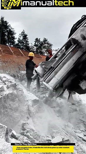 How Do They Split Massive Rocks? Hydraulic Rock Breaker