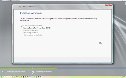 Virtualbox安装Windows Server 2008 R2 英文版系列