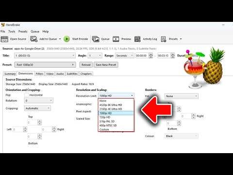 How to Change Video Resolution in HandBrake