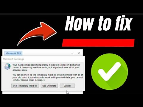 Solved - Your mailbox has been temporarily moved to Microsoft Exchange Server