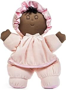 Soft Baby Doll for Black, Brown, Multiracial, Asian, African American, Black Baby Dolls, Gift for 1 Year Old Girl, Machine Washable, Nontoxic Raggedy Ann Doll for Babies, Infants, Toddlers