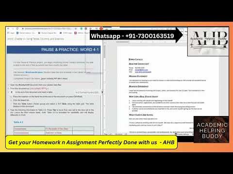 Word Chapter 4 Pause & Practice 4-1 | SIMnet Assignment | Word SIMbook