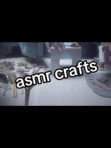 from the long form video called ASMR for sleep and relaxation - crafting with shells and pearls #asmr #crafting #vintage