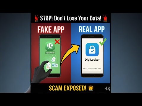 🚨 STOP! You Could Lose Your Documents! FAKE vs. REAL DigiLocker App SCAM