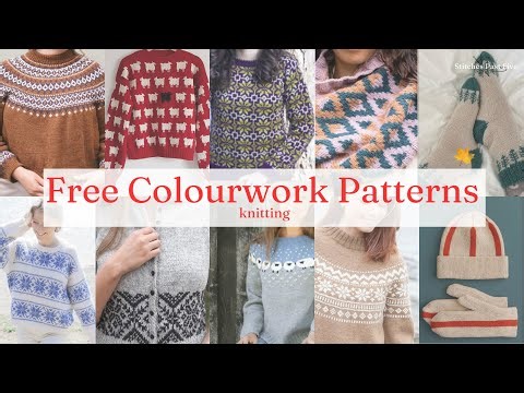Free Colourwork Knitting Pattern Roundup