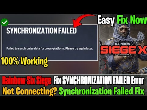 🛠️ Fix R6 Siege X SYNCHRONIZATION FAILED on PC (2026)