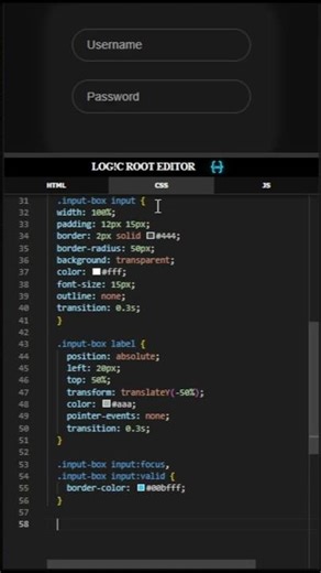 How to Animate Placeholder like this🤫top border Input in Css#coding #programming #htmlcss #project