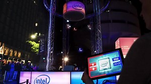 76K views · 200 reactions | Control your own swarm of drones at Vivid Sydney thanks to the Intel-powered Surface 3! Tilt the tablet and watch them fly. | Intel | Facebook