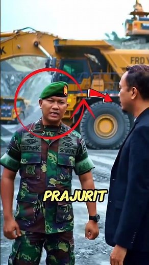 The TNI Soldier Teg4s Reprimands Illegal Mining Entrepreneurs‼️#shorts