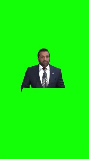 Kash Patel saying "I'll See You In Valhalla" meme - Green Screen