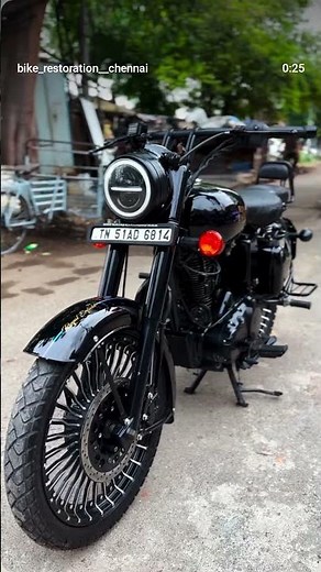 bullet modified 350 cc customer 🏍️💨 Vijay bike modify