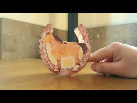 ペーパークラフト「ばん馬（起き上がりこぼし）みくじ」