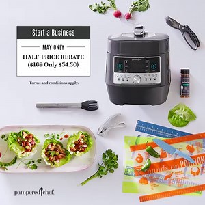 20 reactions | Turn your dreams into reality this summer with Pampered Chef. This month only, start a business with a special-edition $109 kit and get half your money back with a kit rebate! | Pampered Chef | Facebook