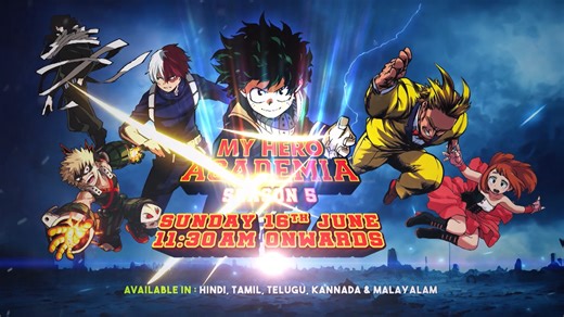 Gear up, heroes! Deku and the squad are back on Cartoon Network! 🌟💥 The epic action of My Hero Academia Season 5 is coming your way! Premieres Sunday, 16th June, 11:30 AM only on Cartoon Network! 🦸‍♂📺 You won’t want to miss this! #MyHeroAcademia #Deku #CartoonNetworkIndia #NewSeason | Cartoon Network