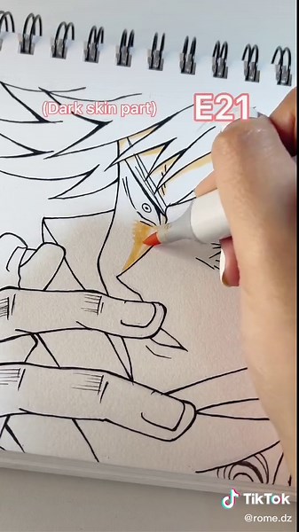 Coloring Anime Skin Tutorial with Copic Markers